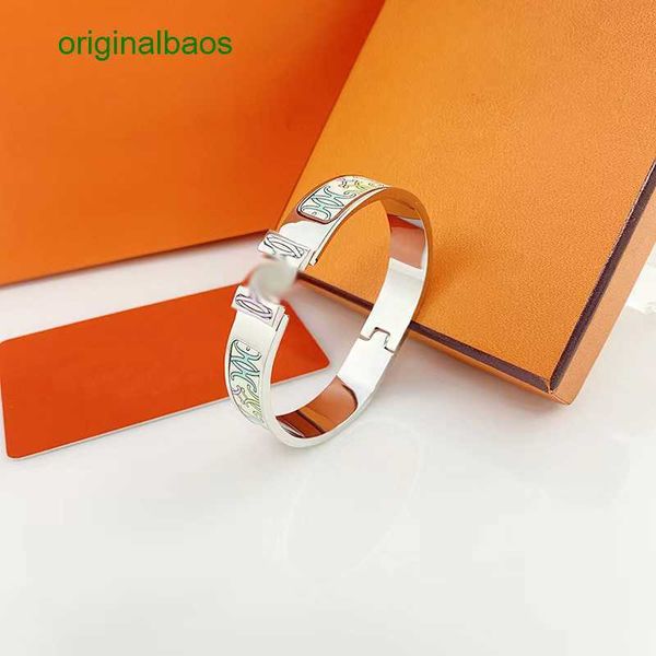original hemrres designer bracelet silver 12mm brand new enamel bangle european fashion classic designer women 316l titanium steel bracelet, Black
original hemrres designer bracelet silver 12mm brand new enamel bangle european fashion classic designer women 316l titanium steel bracelet, Black