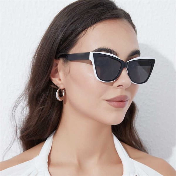 

Designer Triangular signature cool sunglasses luxury Super high quality Family P 2022 new women's net red same style personality square plate SPR23X-F