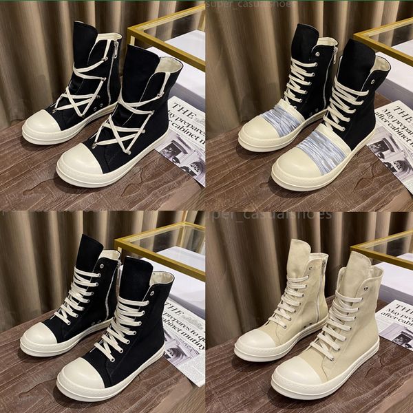 new rick owen canvas shoes platform shoes men women high low sneakers retro booties thick bottom boots with box size 35-47, Black
new rick owen canvas shoes platform shoes men women high low sneakers retro booties thick bottom boots with box size 35-47, Black