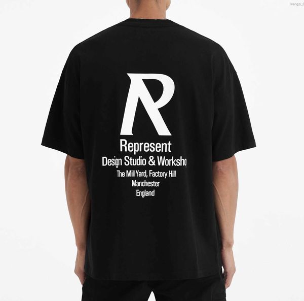 represent high-version representative large r letter classic print high street loose casual short-sleeved t-shirt fashion brand tee hqtr, White;black
represent high-version representative large r letter classic print high street loose casual short-sleeved t-shirt fashion brand tee hqtr, White;black