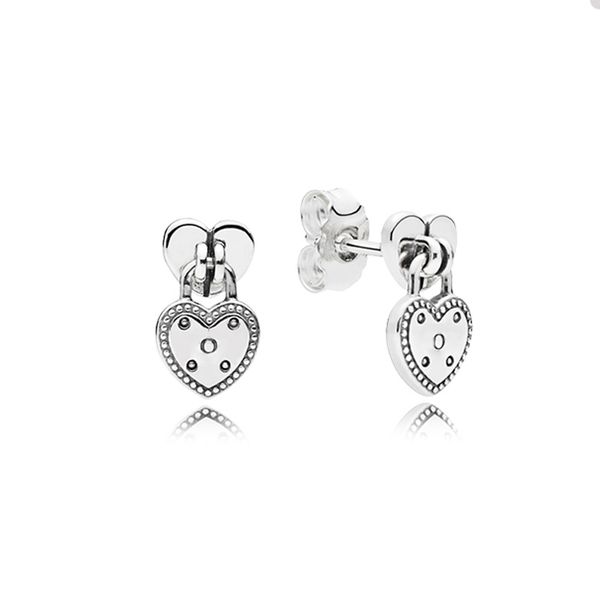 heart shaped padlock stud earring for pandora jewelry authentic sterling silver party earrings for women girlfriend gift designer love earri, Golden;silver
heart shaped padlock stud earring for pandora jewelry authentic sterling silver party earrings for women girlfriend gift designer love earri, Golden;silver