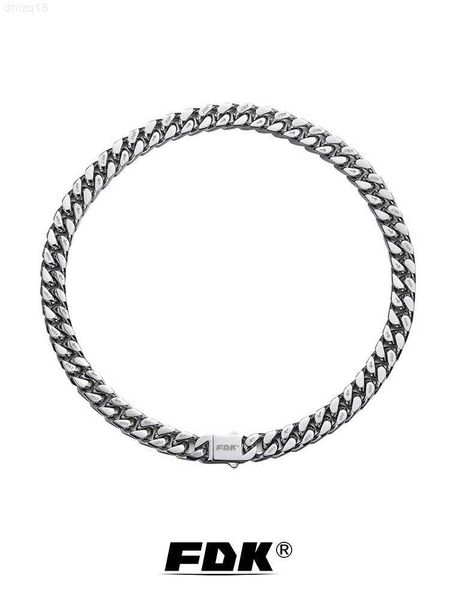 fdk original four sided polished cuban chain necklace men's and women's fashion european and american hip hop versatile lettering, Silver
fdk original four sided polished cuban chain necklace men's and women's fashion european and american hip hop versatile lettering, Silver