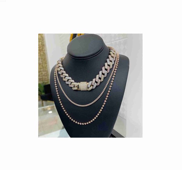 hip hop 10k white gold 12mm 20 inches moissanite diamond iced out cuban link chain necklace, Silver
hip hop 10k white gold 12mm 20 inches moissanite diamond iced out cuban link chain necklace, Silver