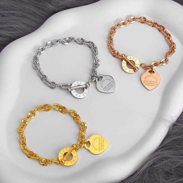 peach heart link circle ot buckle shaped bracelet female titanium steel letter chain ins big trendy, Black
peach heart link circle ot buckle shaped bracelet female titanium steel letter chain ins big trendy, Black