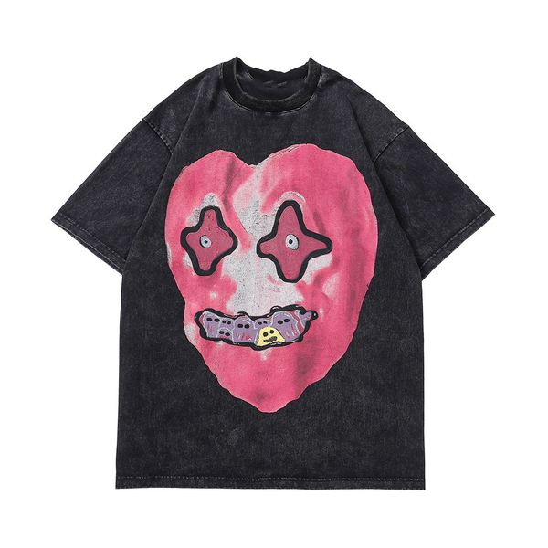 summer men's tshirt men t shirts tee shirt abstract love print short sleeve t-shirt o neck 5/4 sleeve summer fashion loose half t-shirt, White;black 
summer men's tshirt men t shirts tee shirt abstract love print short sleeve t-shirt o neck 5/4 sleeve summer fashion loose half t-shirt, White;black