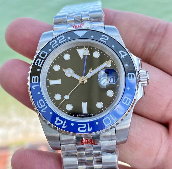 with original box mens watch batman watch ceramics blue bezel fashion automatic wristwatch 40mm male watches 904l stainless bezel sapphire, Slivery;brown
with original box mens watch batman watch ceramics blue bezel fashion automatic wristwatch 40mm male watches 904l stainless bezel sapphire, Slivery;brown