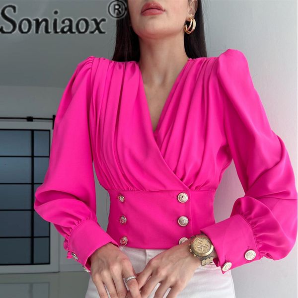 women's blouses shirts kardigan lengan panjang berkancing dua baris wanita blus atasan warna polos berlipat kerah v seksi untuk 230515, White
women's blouses shirts kardigan lengan panjang berkancing dua baris wanita blus atasan warna polos berlipat kerah v seksi untuk 230515, White