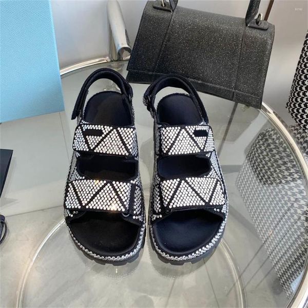 sandals 2023 summer casual fashion round toe women shoes thick bottom flats crystal decor designer chaussure femme, Black
sandals 2023 summer casual fashion round toe women shoes thick bottom flats crystal decor designer chaussure femme, Black