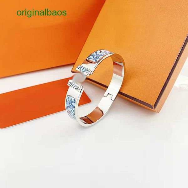 original hemrres designer bracelet silver 12mm brand new enamel bangle european fashion classic designer women 316l titanium steel bracelet, Black
original hemrres designer bracelet silver 12mm brand new enamel bangle european fashion classic designer women 316l titanium steel bracelet, Black