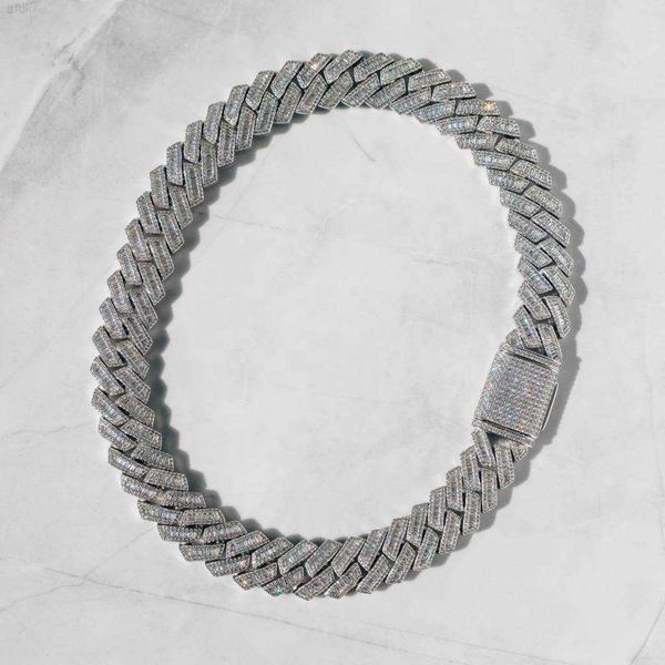 hip hop jewelry 925 sterling silver 20mm iced out baguette moissanite cuban link chain necklace
hip hop jewelry 925 sterling silver 20mm iced out baguette moissanite cuban link chain necklace