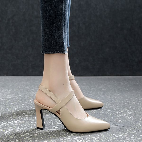 sandals soft leather solid color sandals women summer style thick heels with baotou fashion high-heeled women's shoes 230515, Black
sandals soft leather solid color sandals women summer style thick heels with baotou fashion high-heeled women's shoes 230515, Black