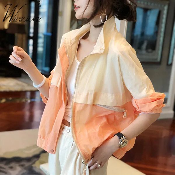 women's jackets casual spliced stand collar cropped jacket women spring summer gym sport thin chaquetas korean pocket zipper sun protec, Black;brown
women's jackets casual spliced stand collar cropped jacket women spring summer gym sport thin chaquetas korean pocket zipper sun protec, Black;brown