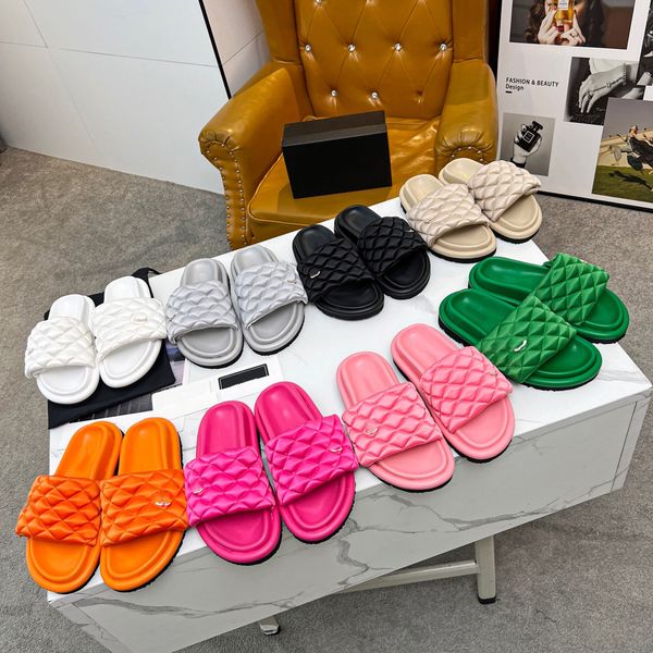 designer slippers pool pillow comforts slides women mule sandal platform quilted sandals smooth checkered rubber slipper, Black
designer slippers pool pillow comforts slides women mule sandal platform quilted sandals smooth checkered rubber slipper, Black