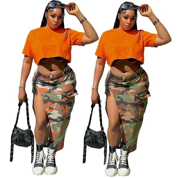 2023 designer streetwear camouflaged side split skirt summer y2k lace-up bodycon maxi dress casual large pocket low waist women clothing who, Black
2023 designer streetwear camouflaged side split skirt summer y2k lace-up bodycon maxi dress casual large pocket low waist women clothing who, Black