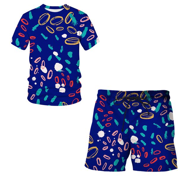summer new art abstract painting 3d printing casual sportswear men's set short sleeve t-shirt+sports shorts set, White;black
summer new art abstract painting 3d printing casual sportswear men's set short sleeve t-shirt+sports shorts set, White;black