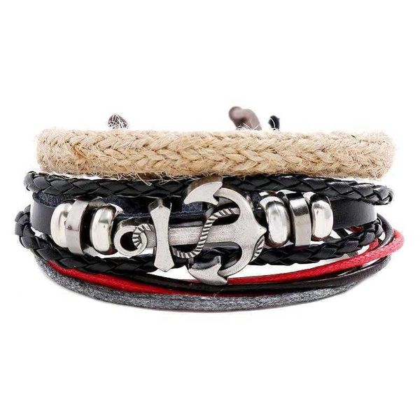 selling ornament diy combination set bracelets leather anchor chain vintage weave mens accessories cowhide bracelet, Golden;silver
selling ornament diy combination set bracelets leather anchor chain vintage weave mens accessories cowhide bracelet, Golden;silver