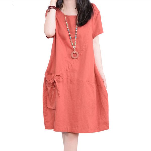 casual dresses arrival short sleeve loose summer dress cotton linen pockets bandage holiday beach casual dress women vintage dress 230515, Black;gray
casual dresses arrival short sleeve loose summer dress cotton linen pockets bandage holiday beach casual dress women vintage dress 230515, Black;gray