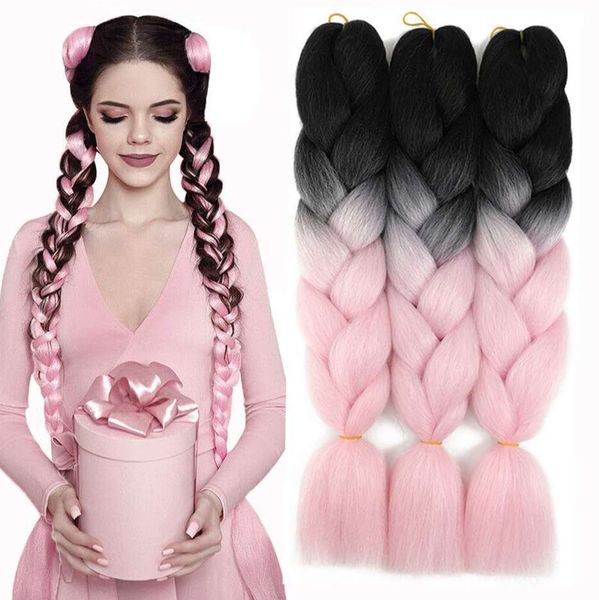 the latest 24 inch color gradient high-temperature silk dirty braid has many styles to choose from supporting customization, Black
the latest 24 inch color gradient high-temperature silk dirty braid has many styles to choose from supporting customization, Black