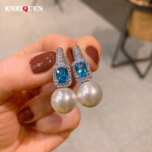 dangle chandelier trend charms 12mm pearl ruby aquamarine stone lab diamond drop earrings for women party wedding fine jewelry birthday gift, Silver
dangle chandelier trend charms 12mm pearl ruby aquamarine stone lab diamond drop earrings for women party wedding fine jewelry birthday gift, Silver