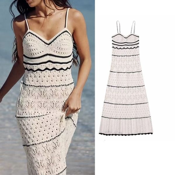 two piece dress 2023 summer women's beach style knitted slim fit strap long color hollow elegant tight es 230512, White
two piece dress 2023 summer women's beach style knitted slim fit strap long color hollow elegant tight es 230512, White