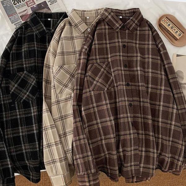 pants autumn plaid shirt women oversize blouse ladies loose korean style long sleeves jumper feamle streetwear chemise femme, Black
pants autumn plaid shirt women oversize blouse ladies loose korean style long sleeves jumper feamle streetwear chemise femme, Black