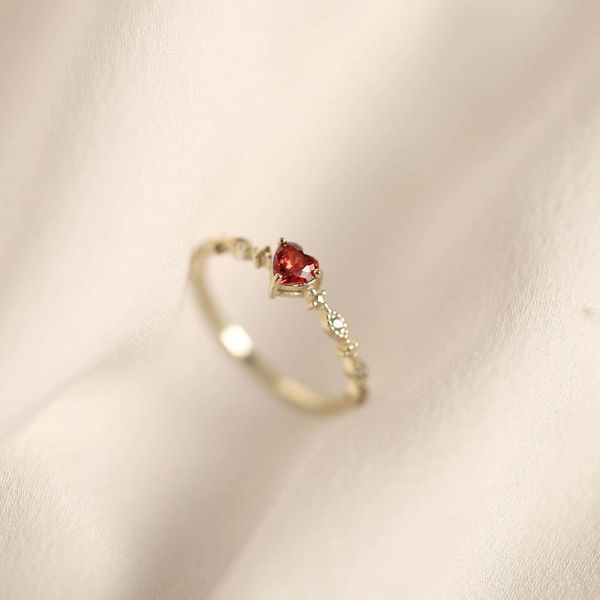 s925 sterling silver plated gold platinum women's ring tail ring love ruby japanese style elegant small fresh, Golden;silver
s925 sterling silver plated gold platinum women's ring tail ring love ruby japanese style elegant small fresh, Golden;silver