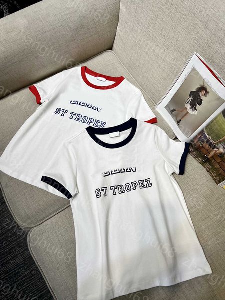 23ss tee womens t-shirt womens designer clothing round neck pure cotton stitching alphabet logo print short sleeve t-shirt womens clothes, White
23ss tee womens t-shirt womens designer clothing round neck pure cotton stitching alphabet logo print short sleeve t-shirt womens clothes, White