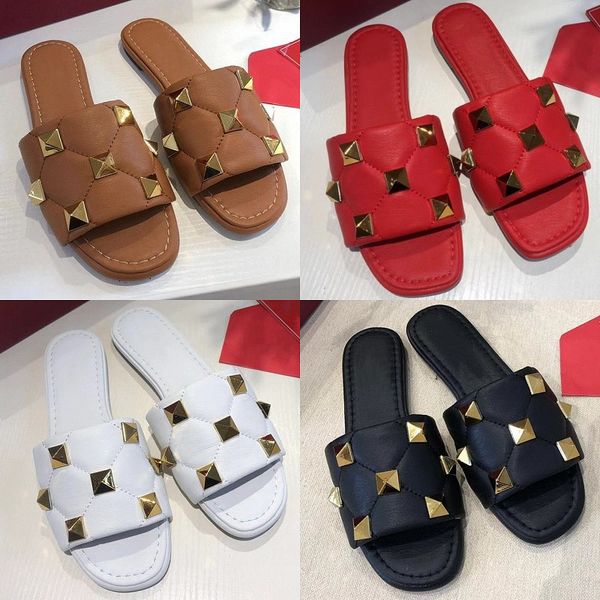 riveted slippers luxury designer shoes summer women sandals outdoor comfortable beach shoes leather soft sole casual shoes new fashion comfo, Black
riveted slippers luxury designer shoes summer women sandals outdoor comfortable beach shoes leather soft sole casual shoes new fashion comfo, Black