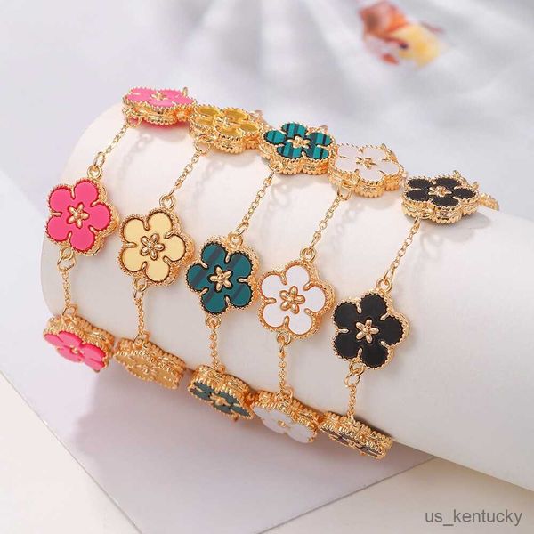 charm bracelets fashion summer sweet colorful five leaves flower bracelets for girl women wedding party jewelry gifts, Golden;silver
charm bracelets fashion summer sweet colorful five leaves flower bracelets for girl women wedding party jewelry gifts, Golden;silver