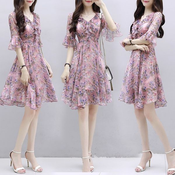 casual dresses oversize floral chiffon dress women vestidos summer elegant slim v-neck butterfly sleeve a-line mini dresses female 230515, Black;gray
casual dresses oversize floral chiffon dress women vestidos summer elegant slim v-neck butterfly sleeve a-line mini dresses female 230515, Black;gray