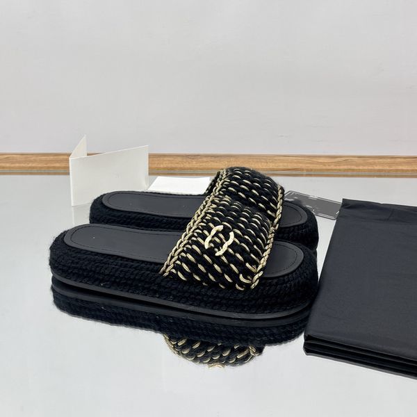 ladies designer sandal women wide flat sandals platform sliders slipper sandales straw nude sandles shoes classic brand beach casual woman b, Black
ladies designer sandal women wide flat sandals platform sliders slipper sandales straw nude sandles shoes classic brand beach casual woman b, Black