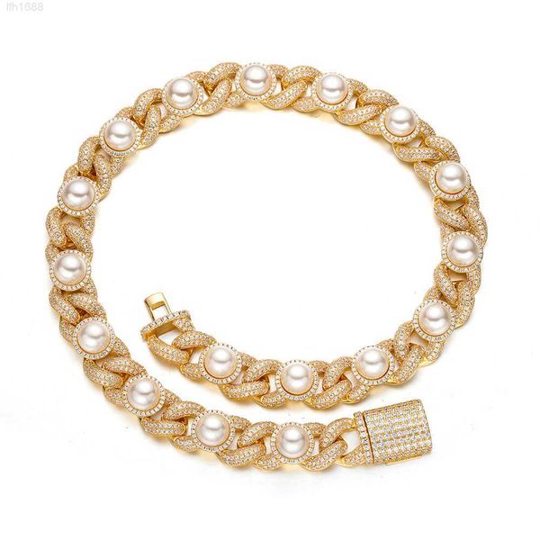 fashion rapper vvs-d moissanite jewelry iced out diamonds 925 silver 15mm cuban chain with pearls
fashion rapper vvs-d moissanite jewelry iced out diamonds 925 silver 15mm cuban chain with pearls
