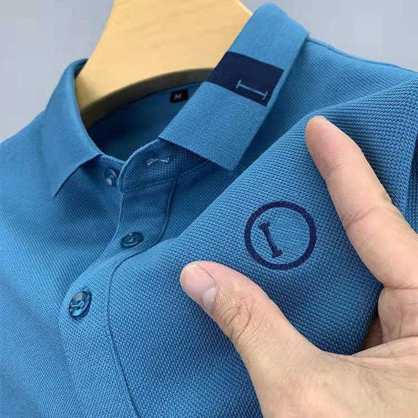 designer polo shirt mens short sleeve shirts h embroidery pullover tee summer business casual tshirt slim breathable top, White;black
designer polo shirt mens short sleeve shirts h embroidery pullover tee summer business casual tshirt slim breathable top, White;black