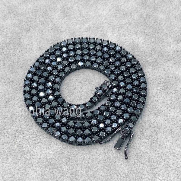 fresh item s925 sterling silver 3mm 18inch iced out vvs moissanite black diamond tennis chain
fresh item s925 sterling silver 3mm 18inch iced out vvs moissanite black diamond tennis chain