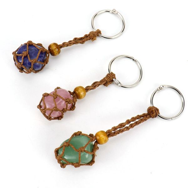 brown adjustable cord wax rope holder key rings natural quartz crystal healing stone net bag keychain pendant size 1.5-2.3cm, Silver
brown adjustable cord wax rope holder key rings natural quartz crystal healing stone net bag keychain pendant size 1.5-2.3cm, Silver