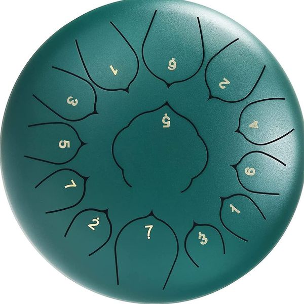 13 tone 12 inch steel tongue drum handpan percussion meditation instrument with drumstick stand suitable for camping yoga
13 tone 12 inch steel tongue drum handpan percussion meditation instrument with drumstick stand suitable for camping yoga