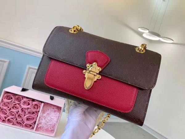 women's handbag designer bag crossbody bag shoulder bag luxury 1v delicate fashion red real leather stitching brown canvas sliding chai
women's handbag designer bag crossbody bag shoulder bag luxury 1v delicate fashion red real leather stitching brown canvas sliding chai