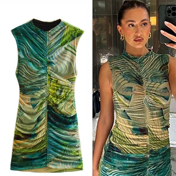 two piece dress fashion green geometric print pleated mini women summer o neck sleeveless short es female chic slim vestidos 230512, White
two piece dress fashion green geometric print pleated mini women summer o neck sleeveless short es female chic slim vestidos 230512, White