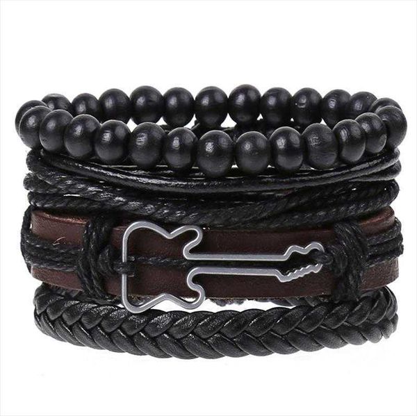 selling arrival four piece set leather bracelet guitar mens weaving ornament wholesale, Golden;silver
selling arrival four piece set leather bracelet guitar mens weaving ornament wholesale, Golden;silver
