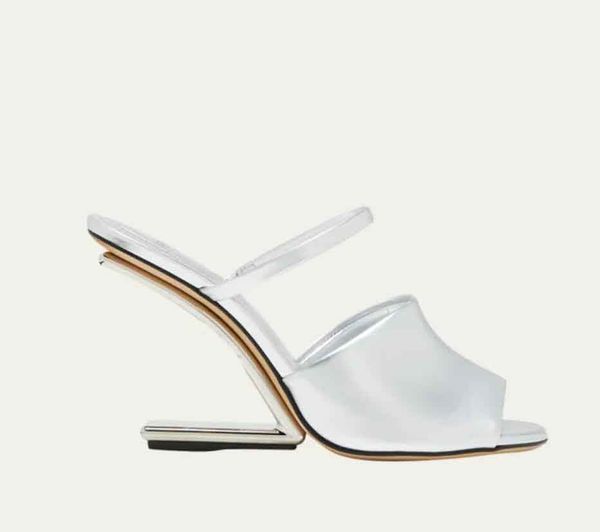 summer dress sandal women high heels first metallic-heel slide sandals calfskin leather and strap open toe lady wedding bride shoes with box, Black
summer dress sandal women high heels first metallic-heel slide sandals calfskin leather and strap open toe lady wedding bride shoes with box, Black