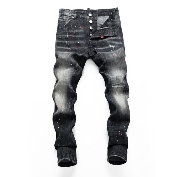 dsq slim black men's jeans cool guy jeans hole classic hip hop rock moto casual design distressed denim dsq2 jeans 387, Blue
dsq slim black men's jeans cool guy jeans hole classic hip hop rock moto casual design distressed denim dsq2 jeans 387, Blue