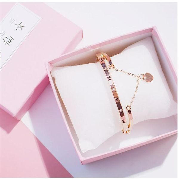 rose gold stainless steel fashion bracelet bracelet women's charm famous jewelry festival gift, Black
rose gold stainless steel fashion bracelet bracelet women's charm famous jewelry festival gift, Black