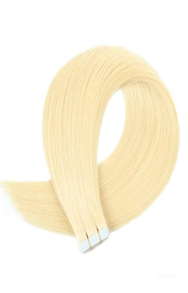 60 platinum blonde cuticle intact remy human hair tape in extensions6651325, Black
60 platinum blonde cuticle intact remy human hair tape in extensions6651325, Black