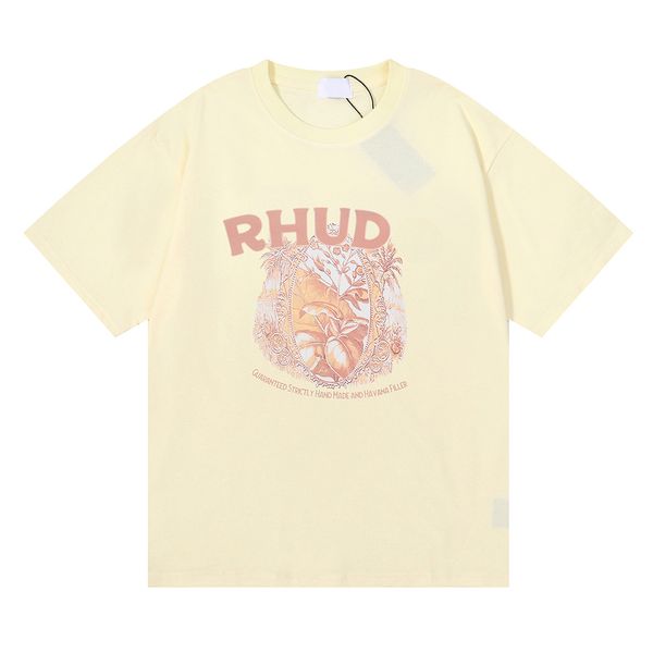 summer men's t-shirt women's rhude t-shirt designer t-shirt unisex, White;black