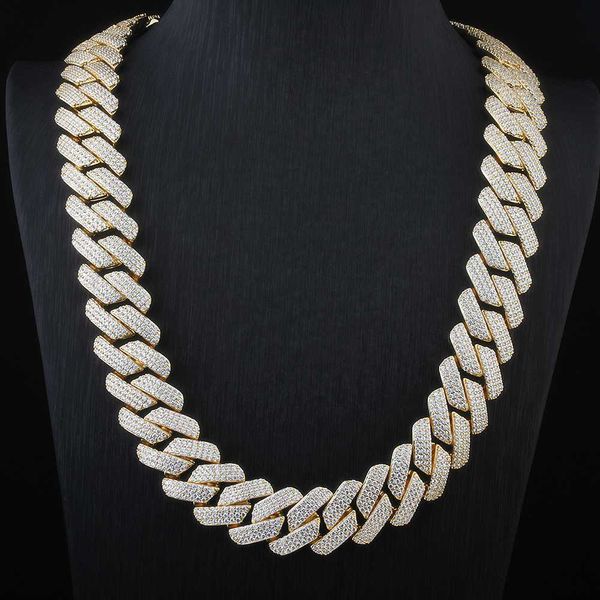 iced out cuban link chain gold plated diamond cuban chain necklace cz prong hip hop jewelry, Silver
iced out cuban link chain gold plated diamond cuban chain necklace cz prong hip hop jewelry, Silver