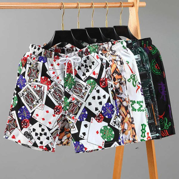 men's clothing summer trendy brand new personalized printed shorts for couples seaside tourism and vacation beach pants quick drying fi, White;black
men's clothing summer trendy brand new personalized printed shorts for couples seaside tourism and vacation beach pants quick drying fi, White;black
