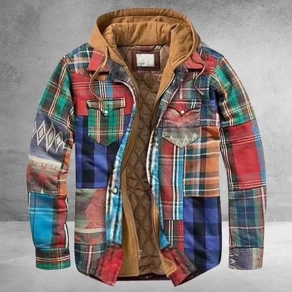 men's jackets men retro vintage spring winter long sleeve plaid shirt jacket for checked coat overcoat hooded pocket xxxl, White;black
men's jackets men retro vintage spring winter long sleeve plaid shirt jacket for checked coat overcoat hooded pocket xxxl, White;black