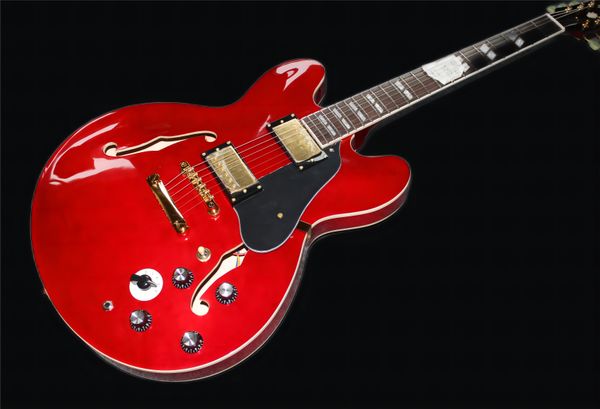 oem jazz electric guitar semi-hollow body f hole golden light finish, 58
oem jazz electric guitar semi-hollow body f hole golden light finish, 58