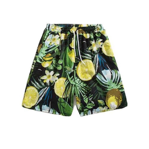 men's clothing hawaiian style beach pants summer ins trend quick drying shorts casual and loose fitting capris for men, White;black
men's clothing hawaiian style beach pants summer ins trend quick drying shorts casual and loose fitting capris for men, White;black