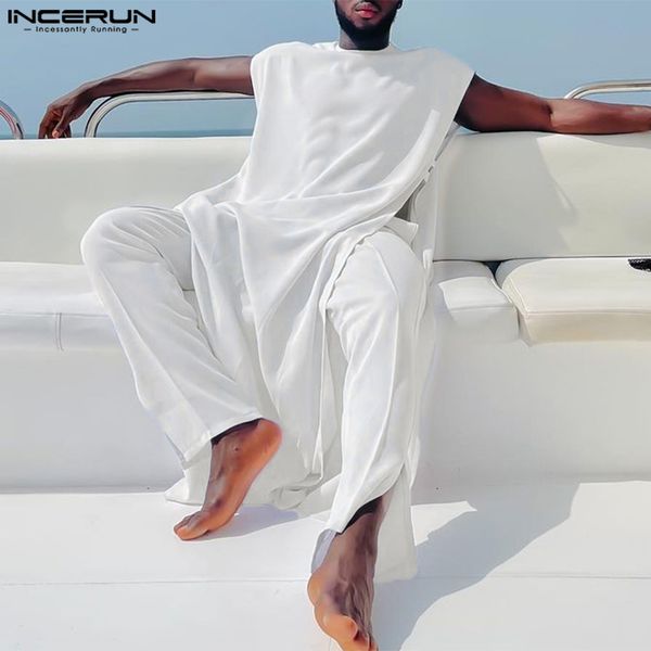 mens tracksuits incerun muslim clothing men sets saudi arabia solid oneck sleeveless kaftan jubba thobe pants 2pcs islamic suits 230512, Gray
mens tracksuits incerun muslim clothing men sets saudi arabia solid oneck sleeveless kaftan jubba thobe pants 2pcs islamic suits 230512, Gray